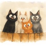 The Shirley MacArthur The Rascals Greeting Card features whimsical artwork and playful 