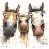 Brighten someone’s day with the Shirley Macarthur Unsaddled Greeting Card