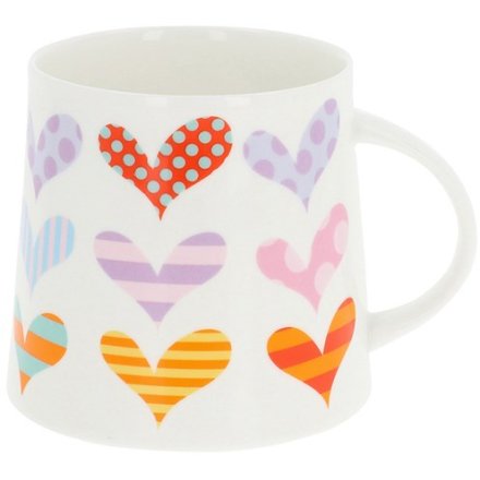 8.5cm Hearts Fine Bone China Mug