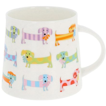 8.5cm Sausage Dog Bone China Mug
