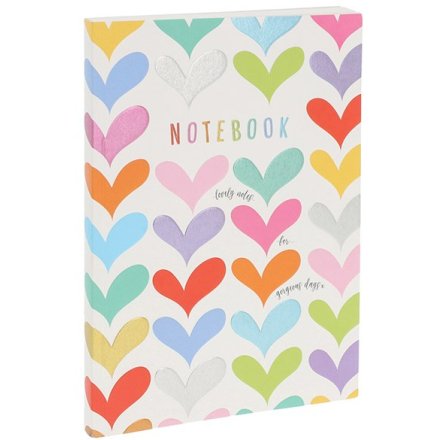 Stylish and functional, the Hearts A5 Notebook blends beauty with everyday usability.