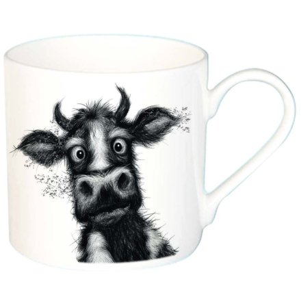 8.5cm Matilda Cow Fine Bone China Mug