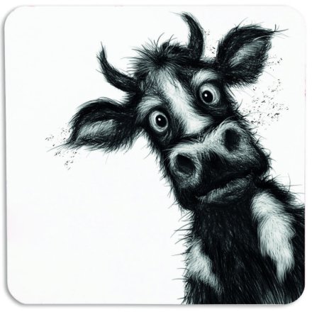 10cm Matilda Cow Coaster