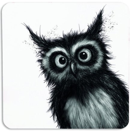 10cm Owl Capone Coaster