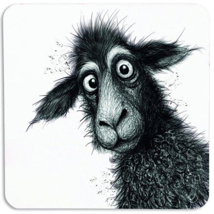 10cm Woolly The Sheep Coaster