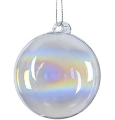 Elevate your holiday décor with a sparkling swirl bauble that adds festive charm and elegance.