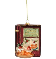 Bring holiday cheer with our Xmas Recipe Book Tree Hanger.