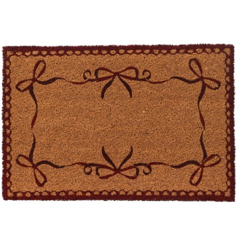 Greet visitors warmly with the charming Red Coir Rectangle Doormat.