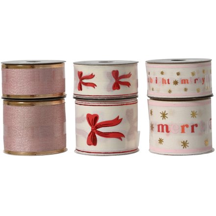 6/A Red Christmas Ribbon, 200cm 