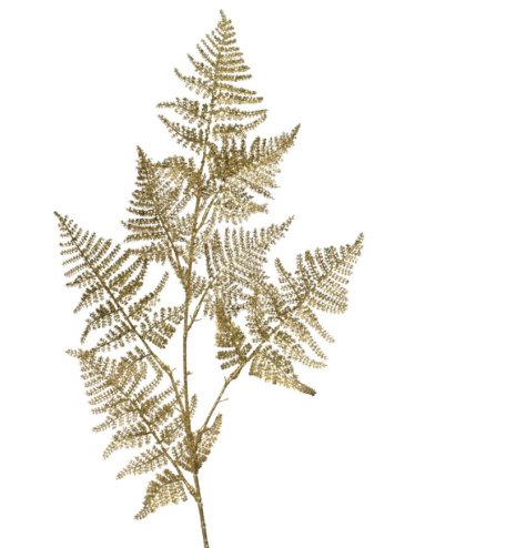 Enhance your arrangements with our glittery plastic fern stem for a sparkling finish.