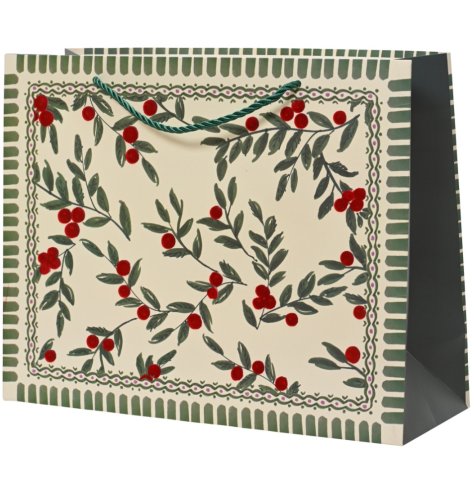 Charming gift bag featuring a delightful berries design.