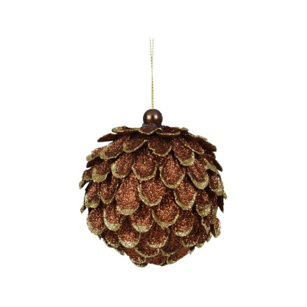 Bring festive cheer with our Brown Foam Leaves Ornament.