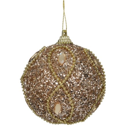 Bring holiday shine to your crafts with Bauble Foam Glitter Beads!
