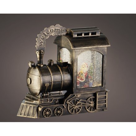 Bring a soothing, fun glow to your space with the LED Water Spinner Plastic Train.