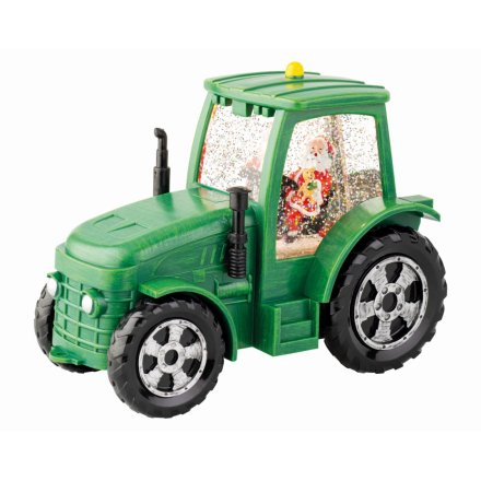 Brighten your space with the charming LED Water Spinner Plastic Tractor Steady decoration.