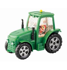 Brighten your space with the charming LED Water Spinner Plastic Tractor Steady decoration.