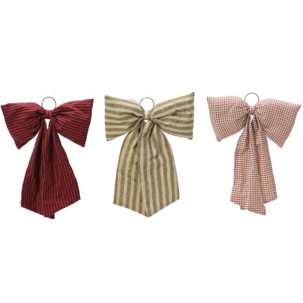 3/A Polyester Bow Ornaments, 40cm