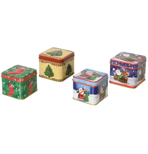 Keep your space neat and trendy with the Square UV Print Storage Tin.