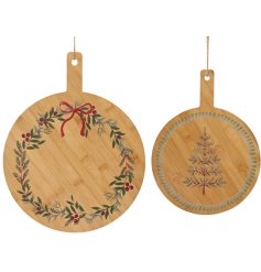Set of lovely round cutting boards perfect for any kitchen task.