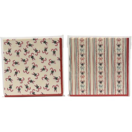 2/A Paper Candy Bow Folded Paper Napkin, 33cm 