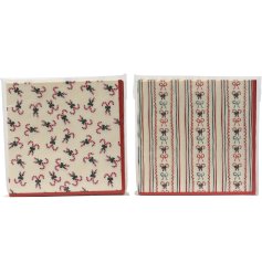 Enhance your table decor with these charmingly folded rectangular napkin candy bows.