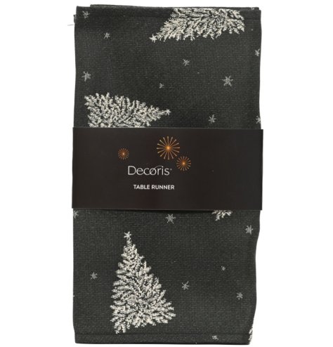 Enhance your dining table with this stylish tree-patterned table runner.