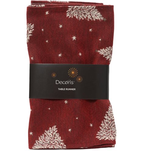 Bring holiday cheer to your table with this sturdy, low-maintenance 100% polyester table runner.