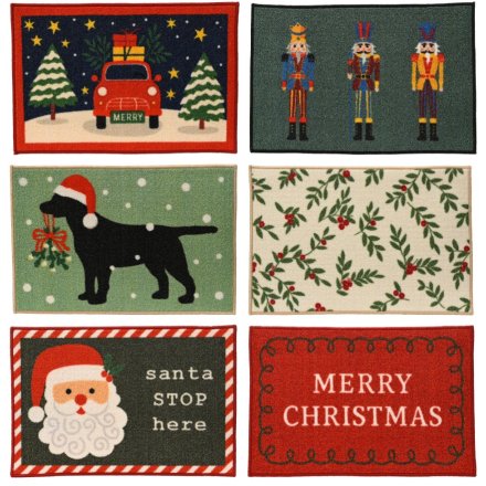 Greet visitors with this sturdy, low-maintenance Nylon Rectangular Doormat, perfect for any entryway.