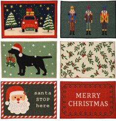 Greet visitors with this sturdy, low-maintenance Nylon Rectangular Doormat, perfect for any entryway.