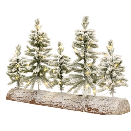 LED Snowy Artificial Forest Display, 50cm