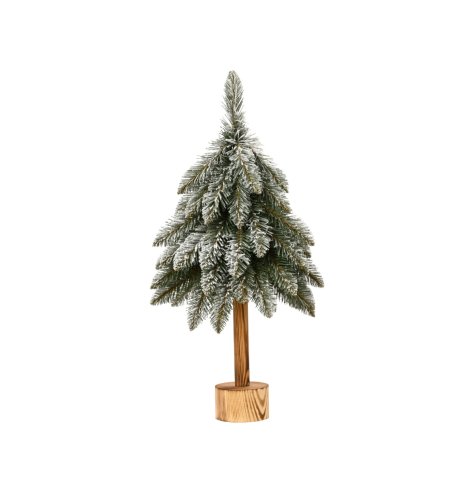 Bring holiday joy with the European Mini Tree in a frosted finish.