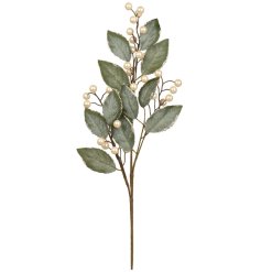 Add a touch of elegance with Spray Foam Pearlize Polyester Leaves