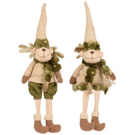 2/a Sitting Deer Decoration with Dangling Legs – 62cm