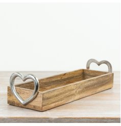 a charming wooden serving tray 