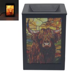 Charming aroma lamp featuring a highland cow design for a cozy, stylish touch.