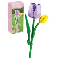 Add spring charm to your space with the elegant Mini Bricks Tulip.