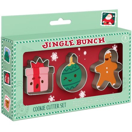 7cm Jingle Bunch Christmas Cookie Cutter Set
