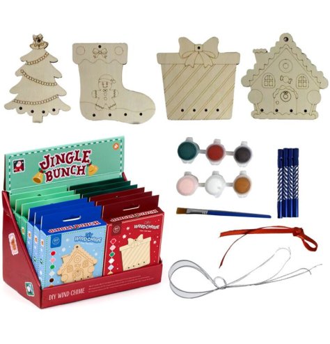 Craft your own unique festive windchime with this delightful DIY kit