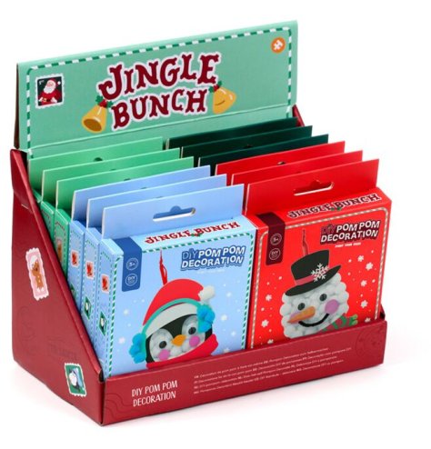 Create holiday joy with the Jingle Bunch DIY Pom Pom Christmas Tree Ornament!