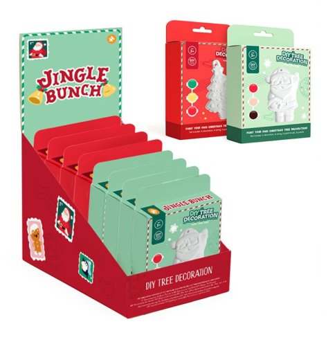 Fun hands-on activity for kids: set of 2 unpainted Christmas trees for festive creativity.