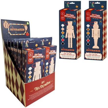 DIY Paint your Own Nutcracker Ornament, 17cm 