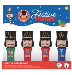 Illuminate your celebrations with the Festive Friends Christmas Nutcracker Colour LED Torch