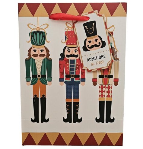 Celebrate the holidays with our festive Christmas Nutcracker gift bag!