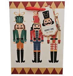 Celebrate the season with our Christmas Nutcracker Gift Bag 