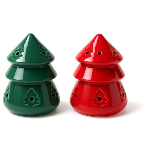 Set a warm festive mood with the Eden Christmas Tree Oil Burner.