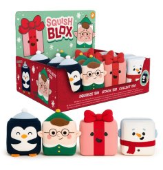 Get festive with the Squish Blox Jingle Bunch—a soft, squeezable memory foam plush perfect for holiday fun