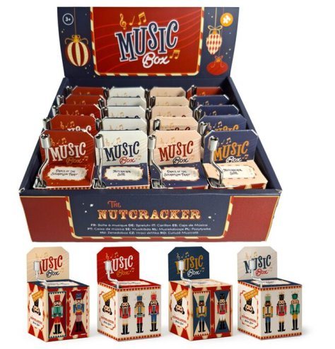 Bring holiday joy with this beautifully detailed Christmas Nutcracker Music Box.