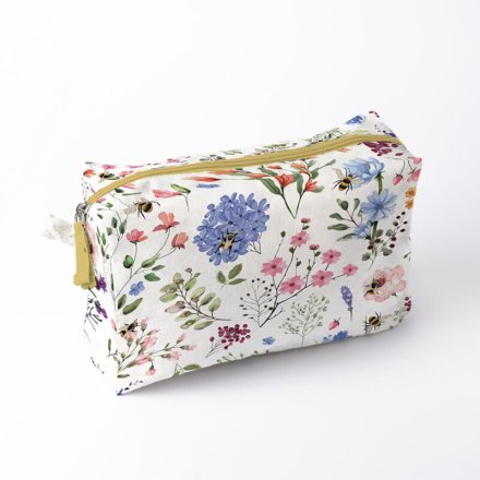 20cm Nectar Meadows Toiletry & Makeup Wash Bag