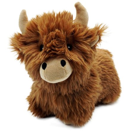 Highland Coo Plush Cow Door Stop, 24cm 