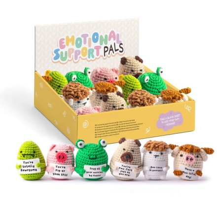 Brighten your day with the Positive Emotional Support Crochet Animals Mix